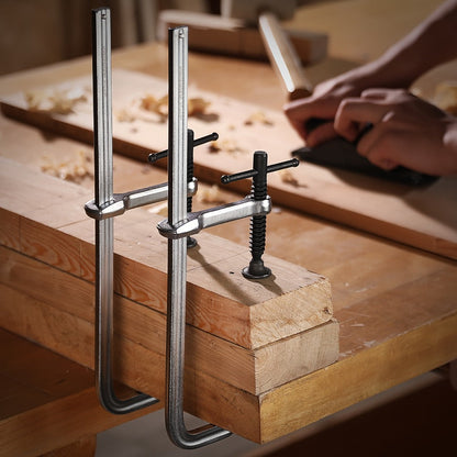 Bar Clamps 12 Inch 2-Pack – Jorgensen Light-Duty Drop Forged Steel Clamps for Woodworking, Welding & DIY Projects, Heavy-Duty Grip Bar Clamp Set
