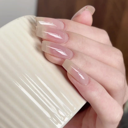 Nude Pink Gel Nail Polish Set 4 Colors High Saturation Opaque Full Coverage - Long Lasting LED UV Cured Salon Quality Frame Bottle Nail Gel Kit for Home & Salon DIY Manicure Women Nail-Safe Formula