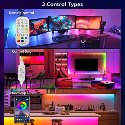 RGBIC TV Backlight Strip Lights for 10-85 Inch TV & Monitor, USB Powered Smart LED Bias Lighting with App Control, IR Remote, Music Sync, Color Changing, Bedroom Living Room Kitchen Christmas Decoration