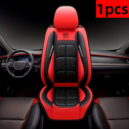 Car Seat Covers Faux Leather – Sporty Full-Coverage for Driver & Passenger, Universal Fit for Sedans, SUVs & Trucks, Green & Blue