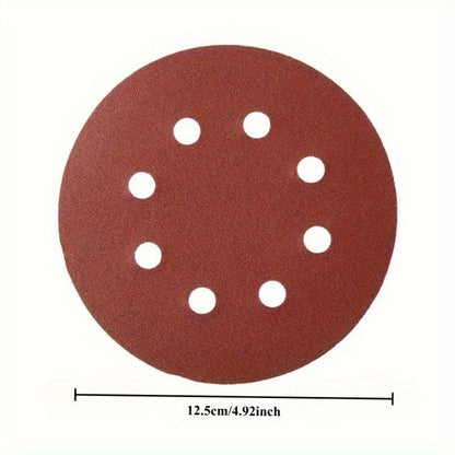 5 Inch Sandpaper 94 Pcs – 8-Hole Hook & Loop Sanding Discs, Assorted Grits 80/180/240/320/400/800/1000/1500/2000/3000, Aluminum Oxide Abrasive for Car Polishing, Wood, Metal & Paint Removal (125mm)