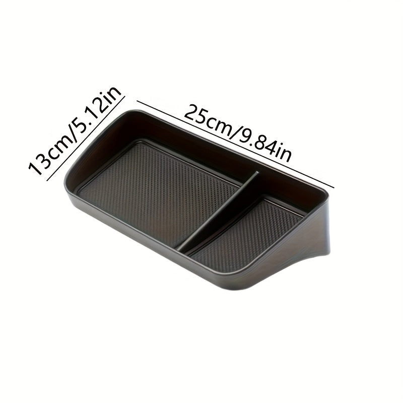 [Non-Slip Car Organizer] Non-Slip Dashboard Tray - Heavy Duty Non-Slip Car Organizer With Open Front Design, Suitable For All Vehicles - Securely Holds Phones, Keys, Coins, Cards - In-Car Accessory With Open Front Design And Rubber Base, Essential For Roa