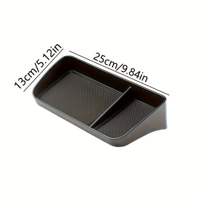 [Non-Slip Car Organizer] Non-Slip Dashboard Tray - Heavy Duty Non-Slip Car Organizer With Open Front Design, Suitable For All Vehicles - Securely Holds Phones, Keys, Coins, Cards - In-Car Accessory With Open Front Design And Rubber Base, Essential For Roa