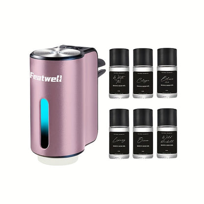 Smart Car Air Aromatherapy Diffuser, Fragrance Car Air fresheners with Three Adjustable, Humidifier Essential Oil Diffuser for Vehicle