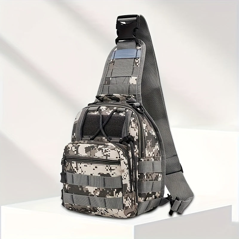 Tactical Sling Backpack Lightweight Military Shoulder Bag – Cycling, Sports, Travel & Daily Use, Zipper Closure, Available in Green, Black, Khaki, Desert, Grey & Jungle Camo