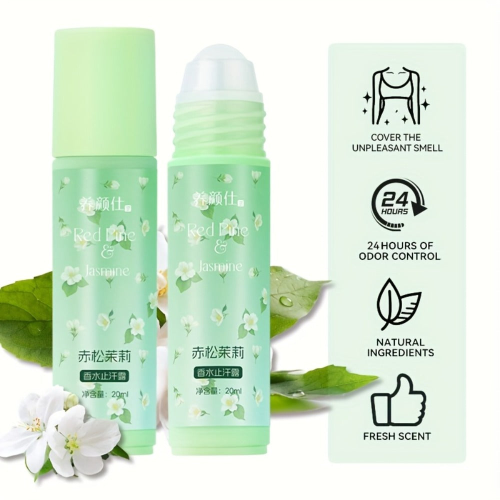 Long Lasting Scented Body Deodorant for Women and Men Non-Greasy Formula - White Peach Champagne Jasmine Blue Rose Scents Fresh Gentle Skin-Safe All Day Freshness Personal Hygiene