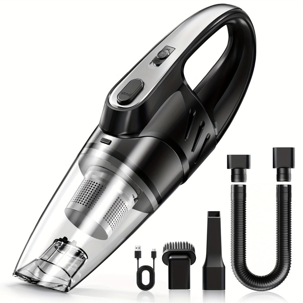 Cordless Handheld Car Vacuum Cleaner 6000PA - 2000mAh Rechargeable, Low Noise 40dB, 5 Accessories Included, Wireless Portable Auto Vacuum for Car Interior, Home & Pet Hair, Gift for Women, 6 Colors