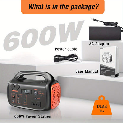 Portable Power Station 1075Wh/294Wh – 1000W/300W Solar Generator, Lithium Battery, 120V AC Outlet, for RV, Camping, Hiking, Fishing & Emergency Backup