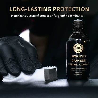 Graphene Ceramic Coating Kit 70ml – 20H Ultra High Gloss Car Paint Protection, 10+ Year Long-Lasting Shield, Auto Detailing Coat for All Vehicles, Apply After Car Wash & Paint Correction