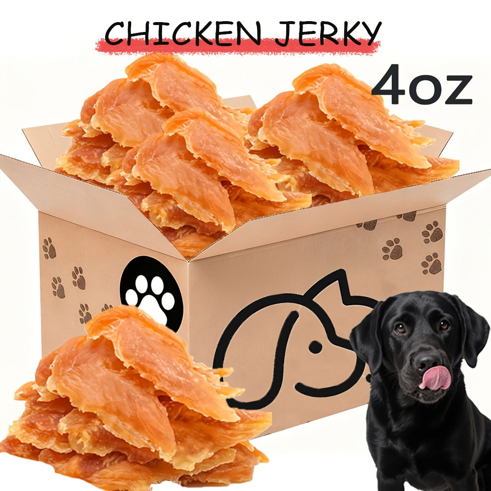Chicken Jerky Dog Treats – Dried Chicken for Dogs, High Protein Easy to Digest, Long Lasting Training Reward Snacks for Puppies Small Medium Large Breeds, Natural Healthy Dog Chews