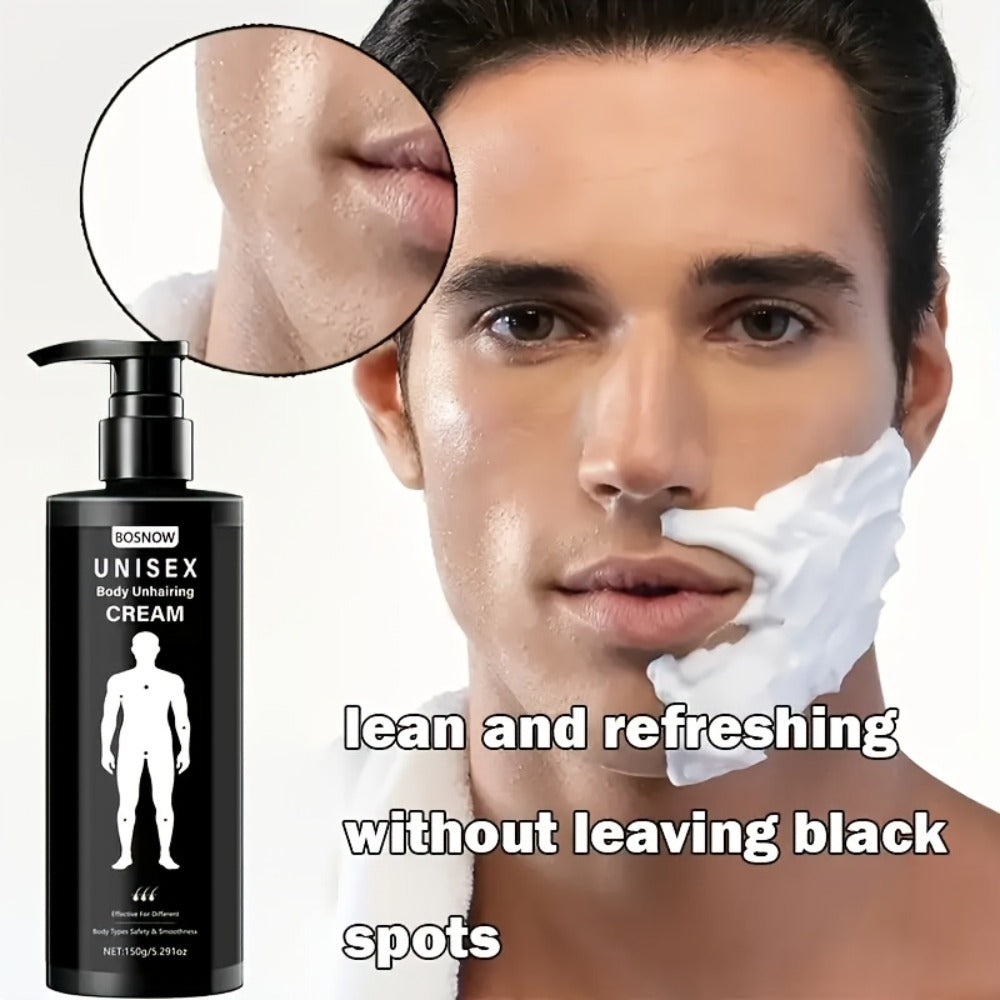 Hair Removal Cream Sensitive Skin 5 Minute Gentle Depilatory Gel 150g - Body Chest Back Private Parts Hair Removal for Men and Women Painless Smooth Unisex Safe Formula
