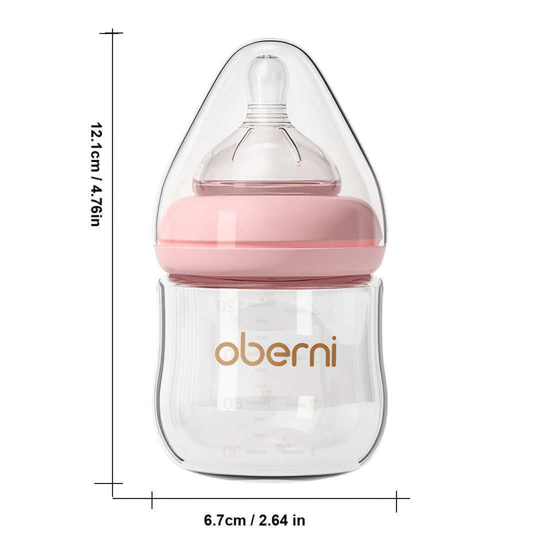 Baby Bottle - Anti-Colic Glass Oberni 4Oz