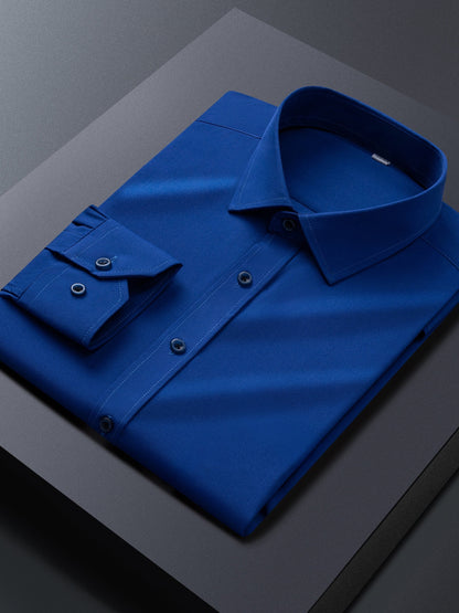 Men's Solid Color Shirt - Long Sleeve 574949