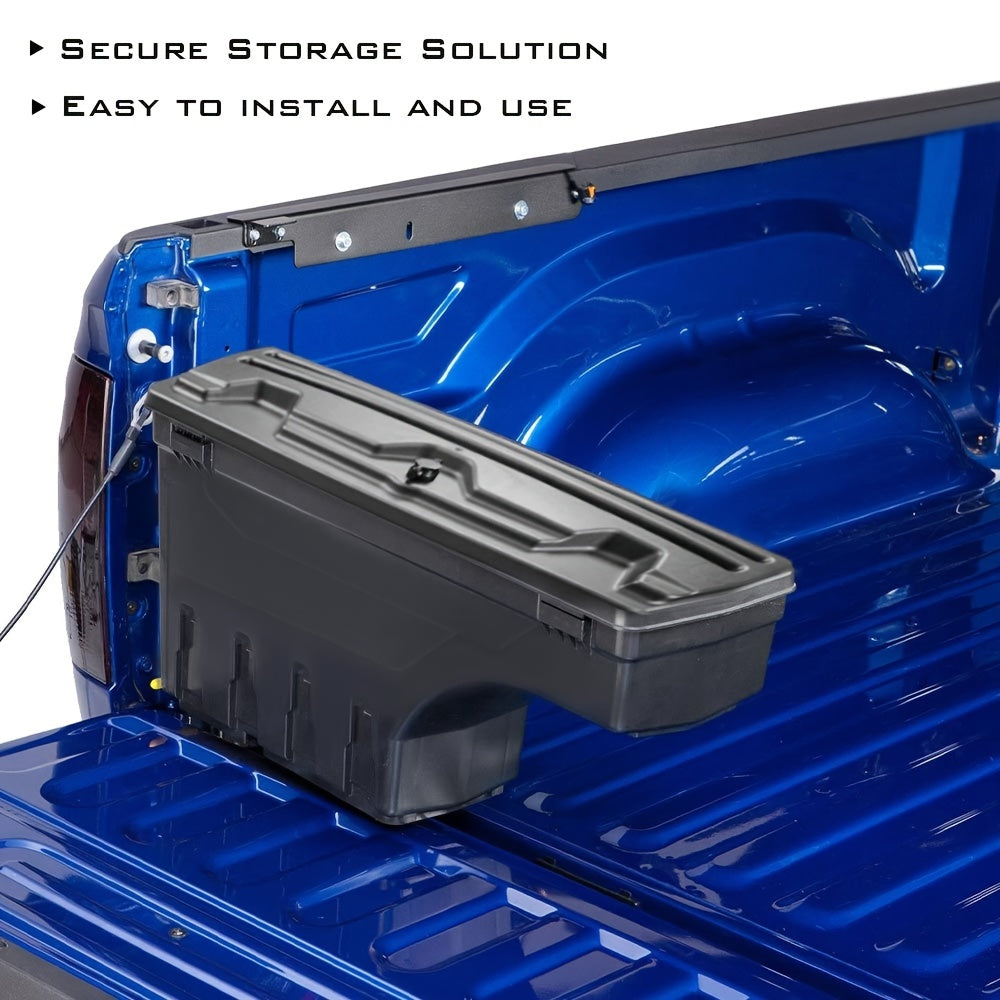 1Pair Lockable Storage Box For Chevy For Silverado For GMC For Sierra 1500 For 2500HD For 3500HD 2007-2018, Lockable Storage Box Case Truck Bed Toolbox