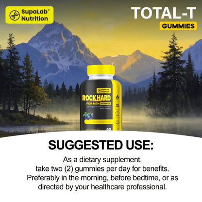 Tongkat Ali Gummies 17500mg for Men with L-Citrulline, L-Arginine & Ashwagandha - Natural Testosterone, Energy & Stamina Support - Stimulant-Free Aronia Berry Flavor 60 Gummies per Bottle