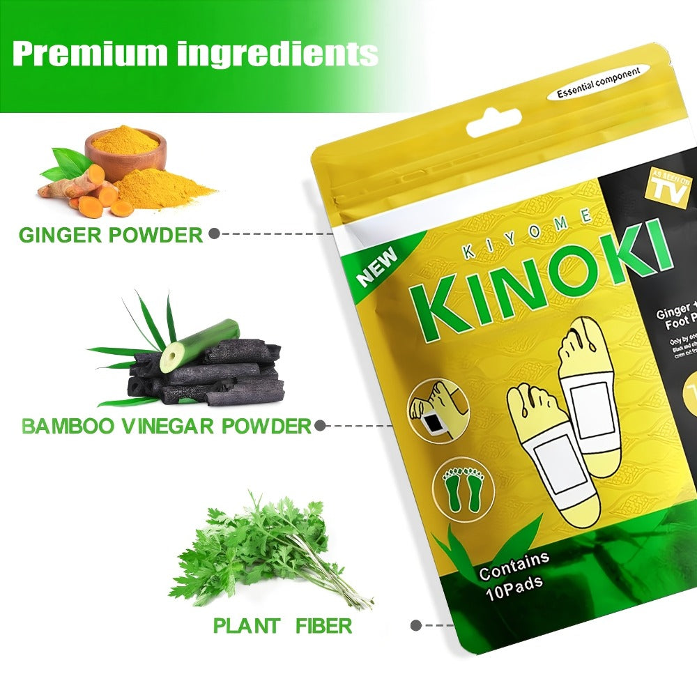 Foot Detox Patches Bamboo Vinegar & Ginger 60 & 160 Pcs - Deep Cleansing Natural Plant Ingredients Alcohol-Free Overnight Moisturizing Foot Pads for Tired Aching Feet - Green Golden Lavender Variants