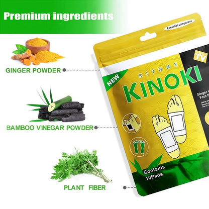 Foot Detox Patches Bamboo Vinegar & Ginger 60 & 160 Pcs - Deep Cleansing Natural Plant Ingredients Alcohol-Free Overnight Moisturizing Foot Pads for Tired Aching Feet - Green Golden Lavender Variants