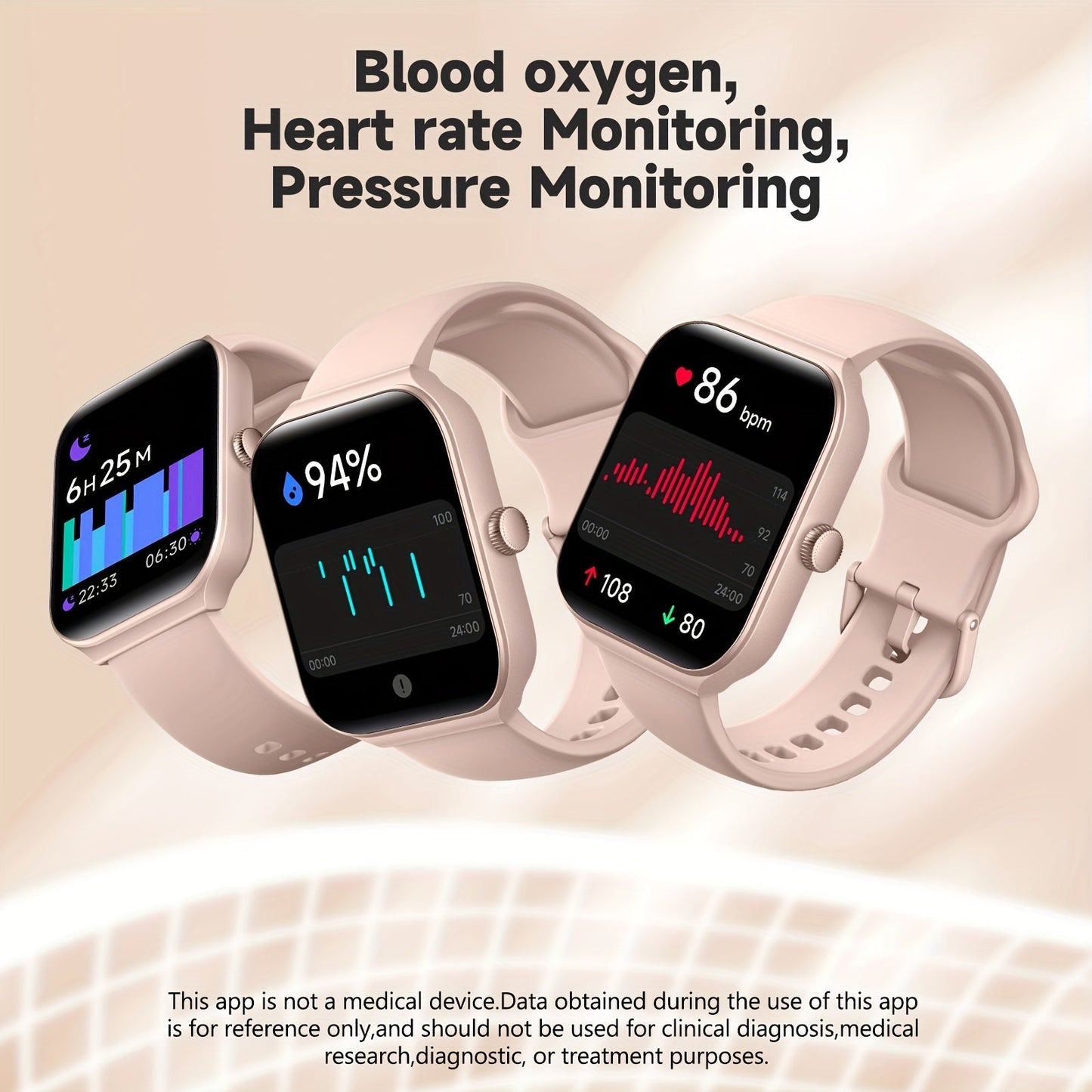 Smart Watch Fitness Tracker – 1.95" TFT Display, Built-in Alexa, 100+ Fitness Modes, Heart Rate Monitor, Men & Women