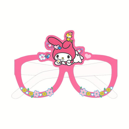 Sanrio Photo Booth Glasses Props 12 Pcs Hello Kitty Kuromi My Melody Cinnamoroll Gudetama – Licensed Paper Party Eyewear for Birthday Party Favors, Holiday Celebrations, Kawaii Themed Events & Seasonal Decor