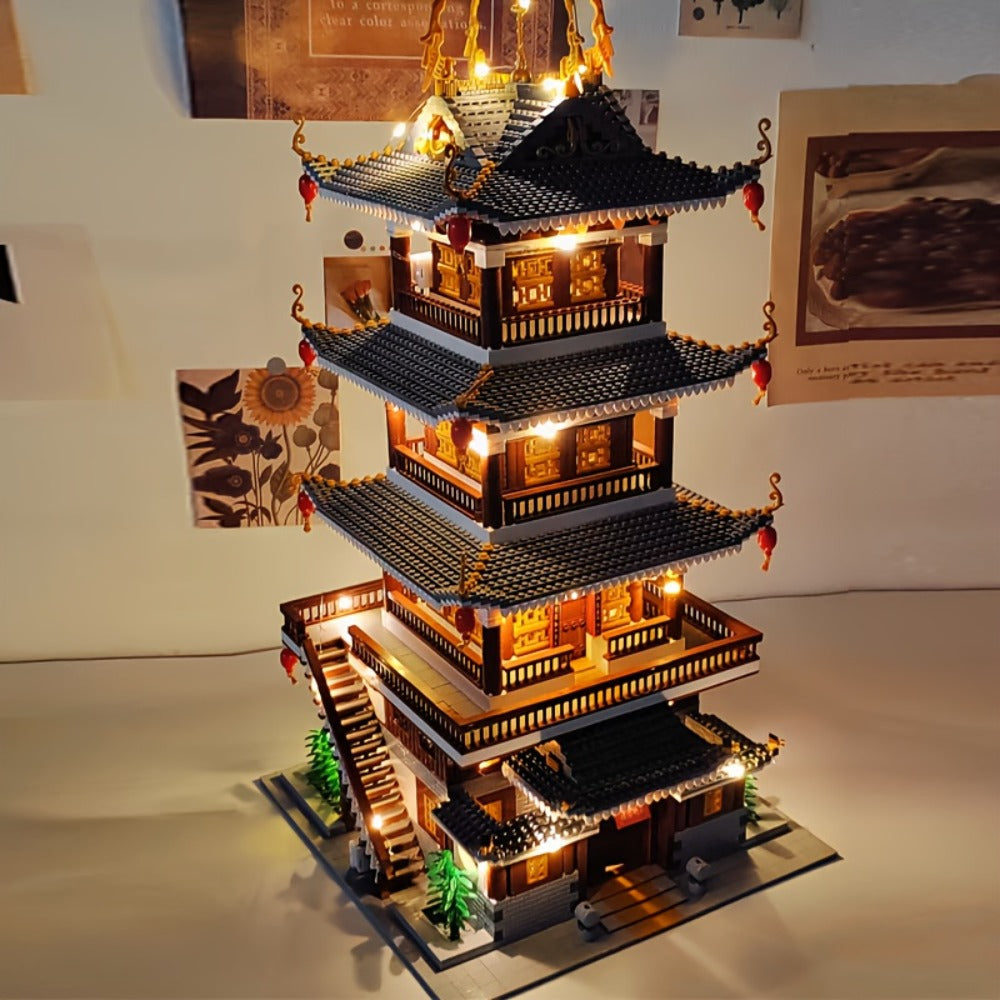 Ancient Chinese Palace Building Blocks Set 6134 Pcs – Heavenly Fairy Mirror Architecture Mini Brick Expert Level Display Model Adults Home Decor Christmas New Year Birthday Gift