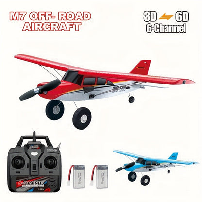 Brushless Fixed Wing RC Plane 6-Channel 6-Axis Gyro 3D Aerobatic Stunts 2 Batteries Included – QIDI560 M7 EPP Foam Remote Control Airplane 120M Range Hobbyist Outdoor Gift Red Blue