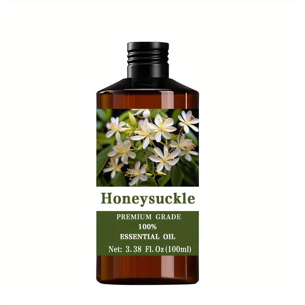 Honeysuckle Essential Oil 100% Pure Therapeutic Grade Aromatherapy Diffuser Massage Oil – Hair Skin Nail Care Relaxation Meditation Stress Relief Gift for Men Women 100ml 3.38oz