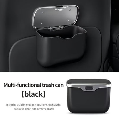 Car Trash Can with Garbage Bags – ABS Microfiber Mount, Dry & Wet Use, No-Damage Install, Fits 99% of Cars – Space-Saving Vehicle Waste Bin
