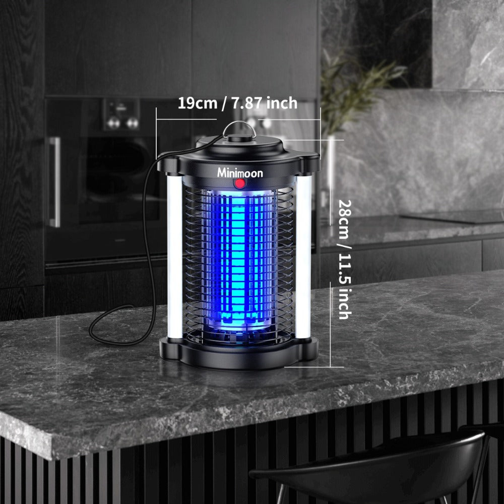 Plug-In Bug Zapper with Dual LED – 110V Electric Fly Killer & Mosquito Trap, Instant Kill for Mosquitoes, Flies & Cockroaches, with Bug Collector Tray, for Home, Office & Commercial Use (HK-5)