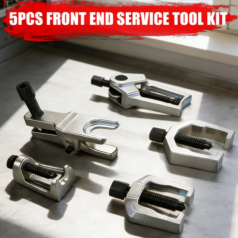 1 Set Of 5pcs Ball Head Extractor, Multi-functional Puller, Lower Arm Cross Pull Rod Head Disassembly And Extraction Tool, Cross Bar Puller, Disassembly Tool, Tractioner Set.
