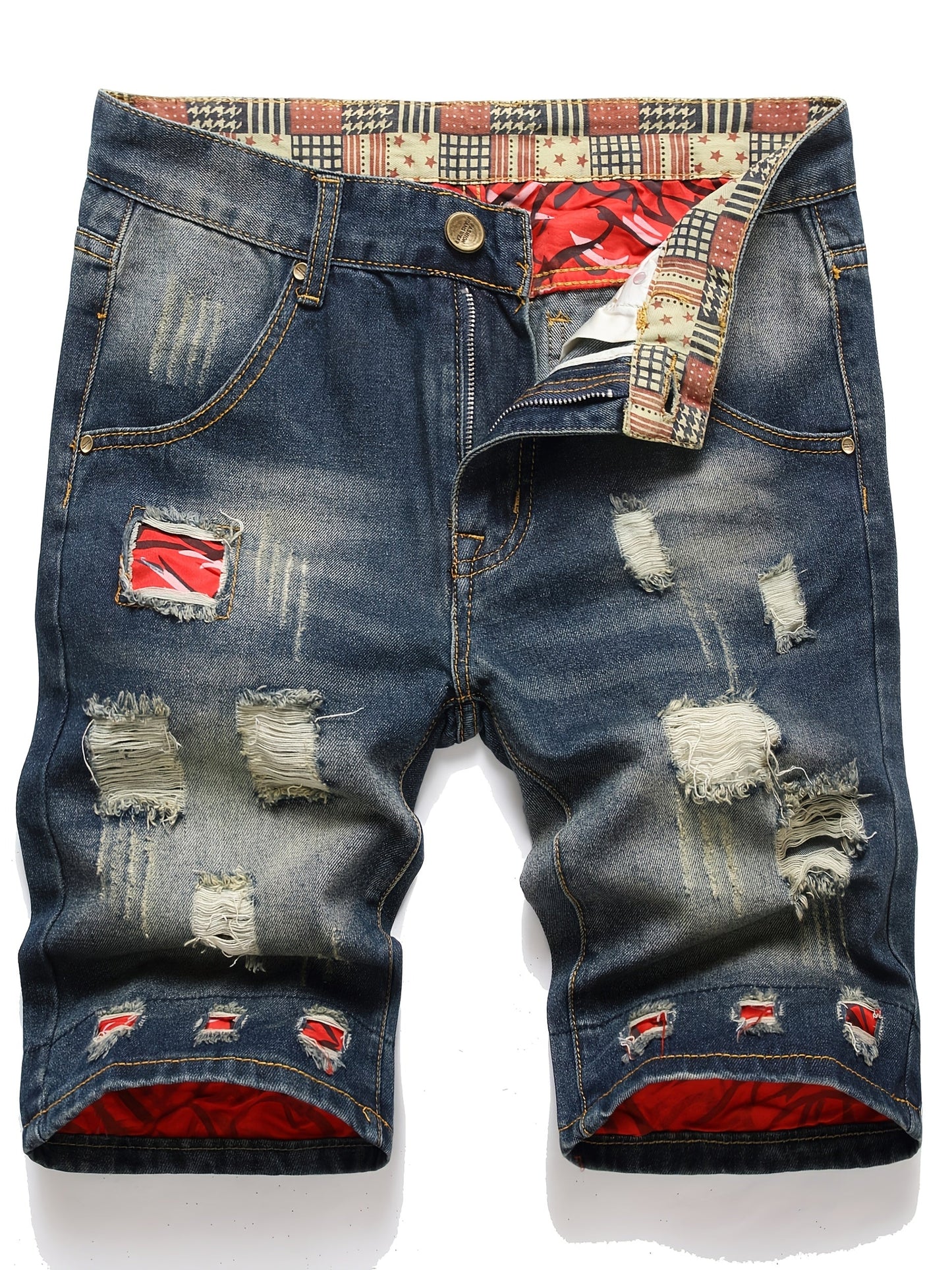Men's Denim Shorts - Stretch With Pockets