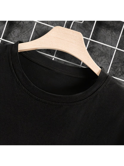 Women's Heart Graphic T-Shirt - Round Neck Short Sleeve Travel Style