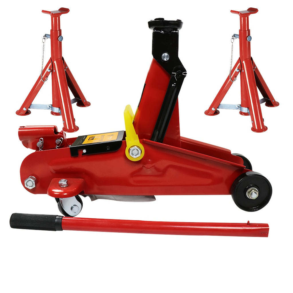 3-Ton Jack Stand (2-Pack) Or 2-Ton Horizontal Hydraulic Jack, Floor Jack for Vehicle Maintenance, Suitable for Auto Repair