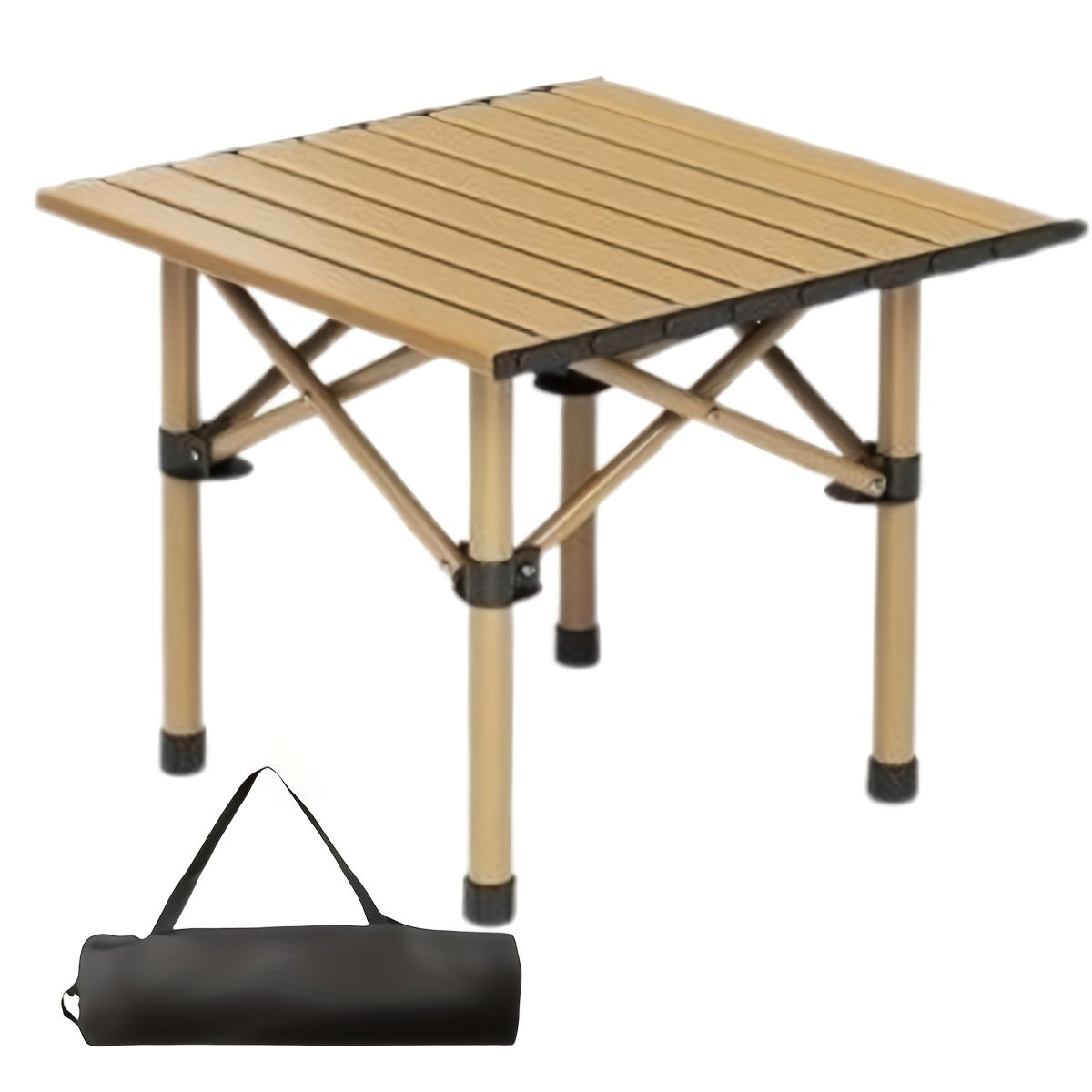 Folding Camping Table with Storage Bag – Large Portable Outdoor Picnic Table for Camping, BBQ, Garden, Backyard & Self-Driving Tours, Lightweight Foldable Car Picnic Table for Family Outdoor Use