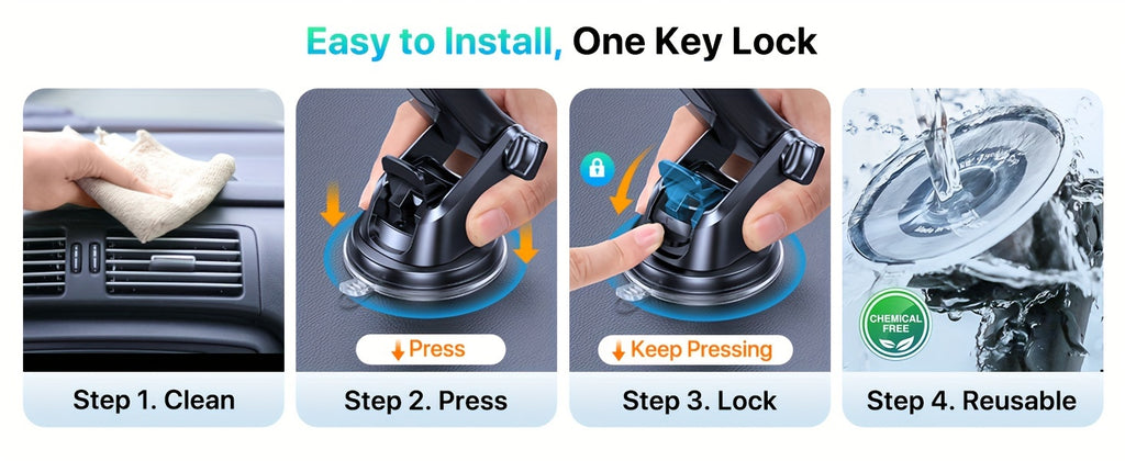 LOTUNY Car Phone Holder, Universal Hands-Free Phone Holders for Your Car, 3-In-1 Phone Mount for Car Air Vent Compatible with Iphone Samsung Google And All 4" to 7.2" Phones