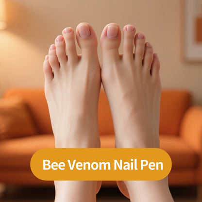 Toenail Repair Pen with Bee Venom – Extra Strength Nail Hardener & Brightener, Nourishing Formula, Fast-Acting Treatment for Brittle Discolored Nails, Women & Men