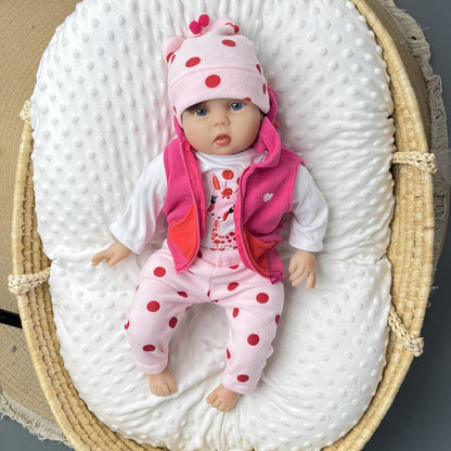 Reborn Baby Doll 22 Inch with Pink Giraffe Plush – 55cm Realistic Newborn Girl Soft Vinyl & Cloth Body, Acrylic Eyes, Attached Wig, Birth Certificate & Outfit Included, Gift for Kids & Collectors