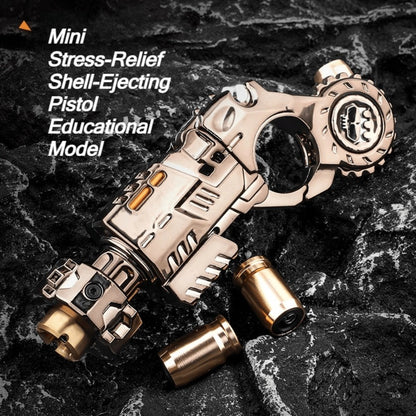 3-in-1 Alloy Fingertip Gun EDC Stress Relief Toy 26pcs Set – Metal Finger Slider Clicker Soft Bullet Launcher for Adults Focus Anxiety Relief Office Gaming Travel Gift for Men