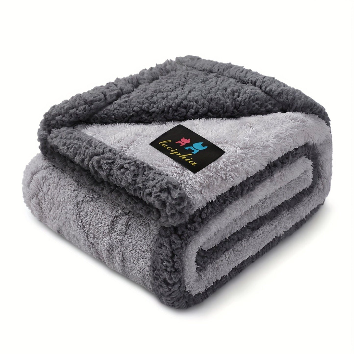 Liquid-Proof Dog Blanket for Sofa & Bed – Reversible Sherpa Fleece Pet Throw Cover for Small Medium Large Dogs & Cats, 6 Sizes, 4 Colors