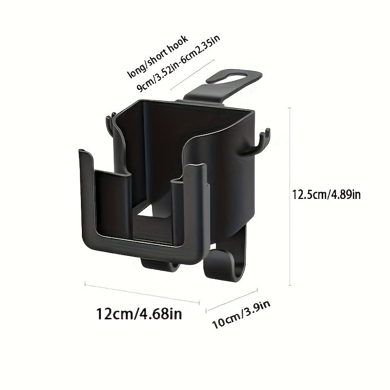 Set of 2 Versatile Car Seat Back Organizers Featuring a Cup Holder, Phone Holder, And Hook - Compatible with Most Vehicle Models, Capable of Holding Water Bottles, Milk Tea Bags, Trash Bags, And Glasses, Designed for Car Storage
