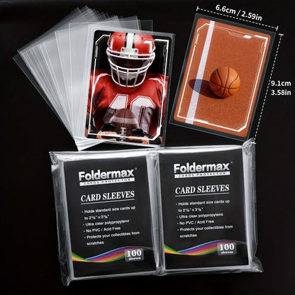 Penny Sleeves for Trading Cards 200/500/1000/2000 Pack – Premium Soft Card Sleeves for Baseball, TCG, Game Cards | Kids & Collectors Gift