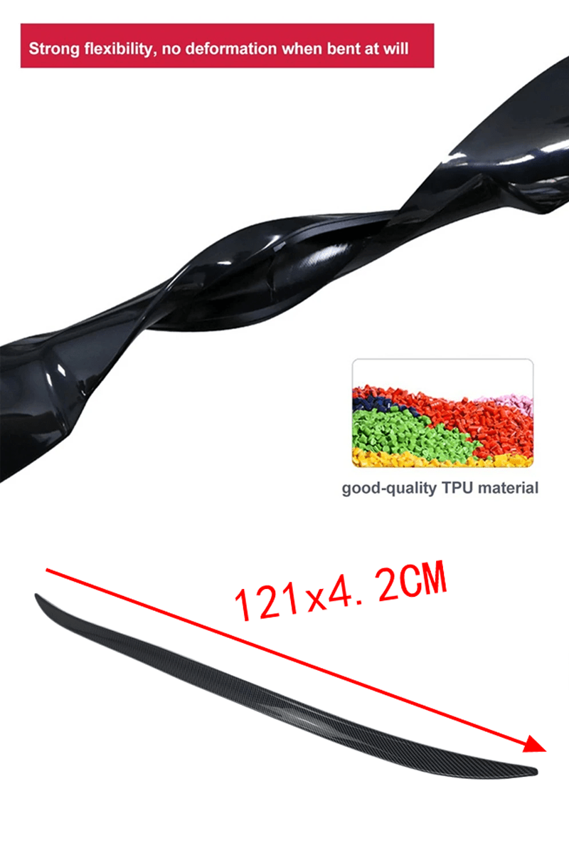 Polished Rear Wing Trunk Spoiler Lip Kit for Audi A3 S3 RS3 A4 S4 B9 A6 Sedan - PVC Body Kits, High-Quality End, Easy Installation, Lip Spoiler Kit