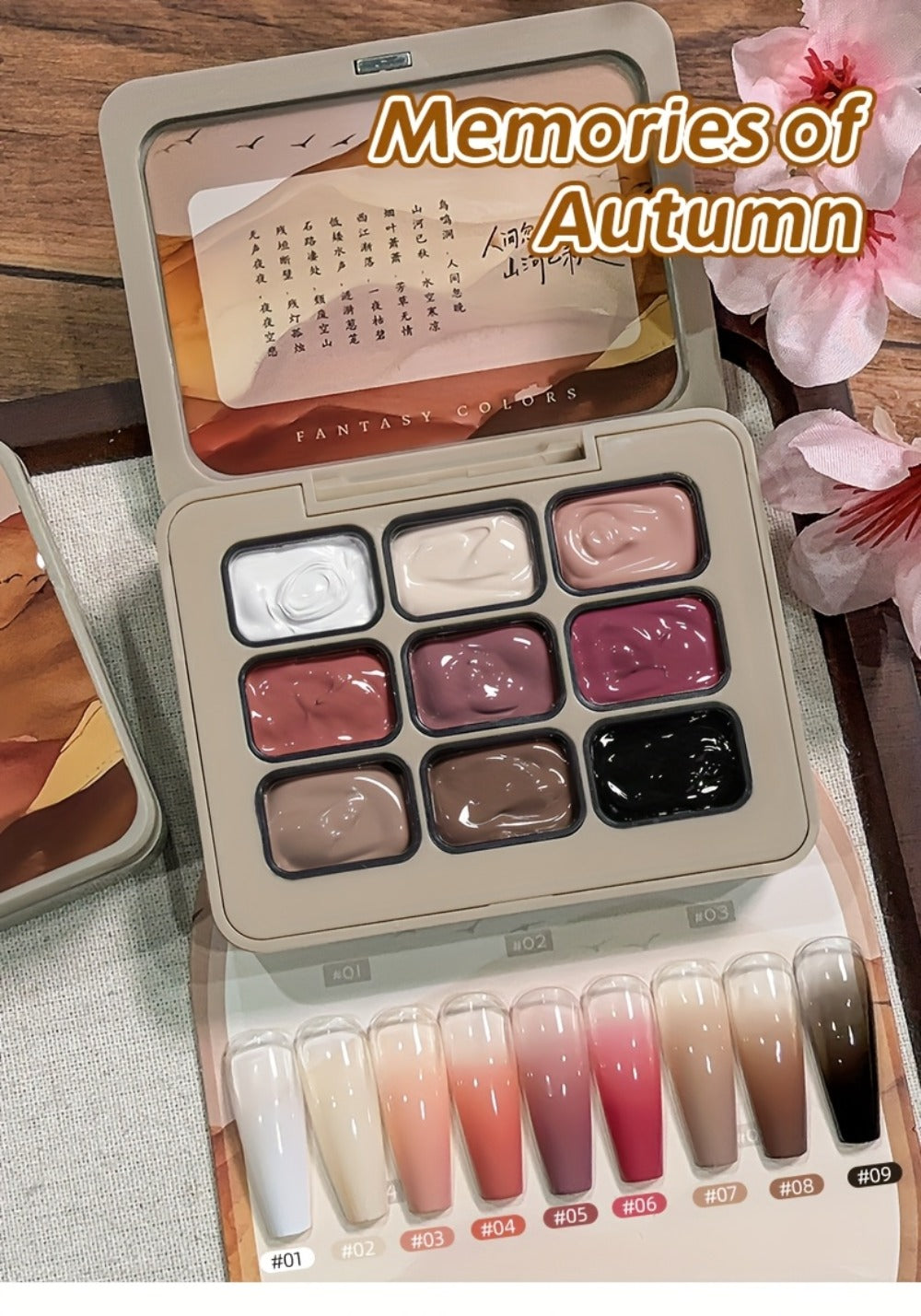 Gel Nail Polish Set 9 Colors Gradient Effect MORDDA High Saturation Glossy Long Lasting Soak Off UV LED Nail Art DIY Salon Quality Manicure Kit Women