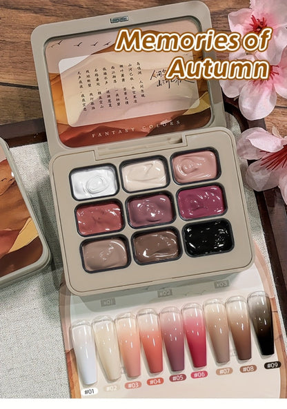 Gel Nail Polish Set 9 Colors Gradient Effect MORDDA High Saturation Glossy Long Lasting Soak Off UV LED Nail Art DIY Salon Quality Manicure Kit Women