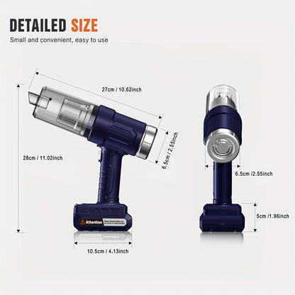 Mini Handheld Cordless Vacuum Cleaner USB Rechargeable with Crevice Tool - 4Kpa Suction One-Click Dust Cup Empty for Home, Furniture, Pet Hair & Hard-to-Reach Areas, Lightweight Portable, Multiple Colors