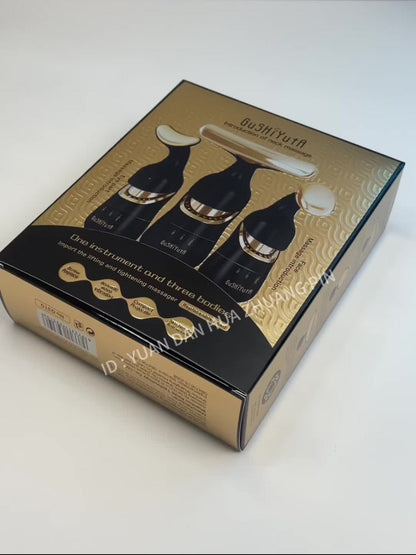 Facial Massager 3-in-1 with Interchangeable Heads for Face Neck Eyes