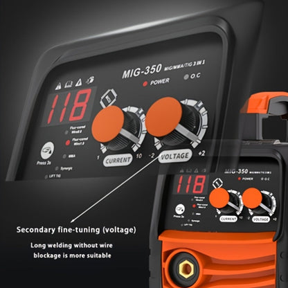 MIG Welder 3-in-1 Welding Machine 110V 105A Gasless MIG Stick ARC Portable Welder Kit with Rubber Case – Complete Starter Set with Welding Wire Rods Mask Gloves for Beginners Home Industrial Repair