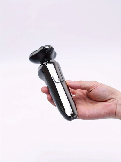 Electric Shaver for Men 4D Floating Triple Blade Waterproof — Wet Dry Razor with LED Battery Display & Type-C Fast Charging, High-End Close Shave Grooming Gift for Dad Husband
