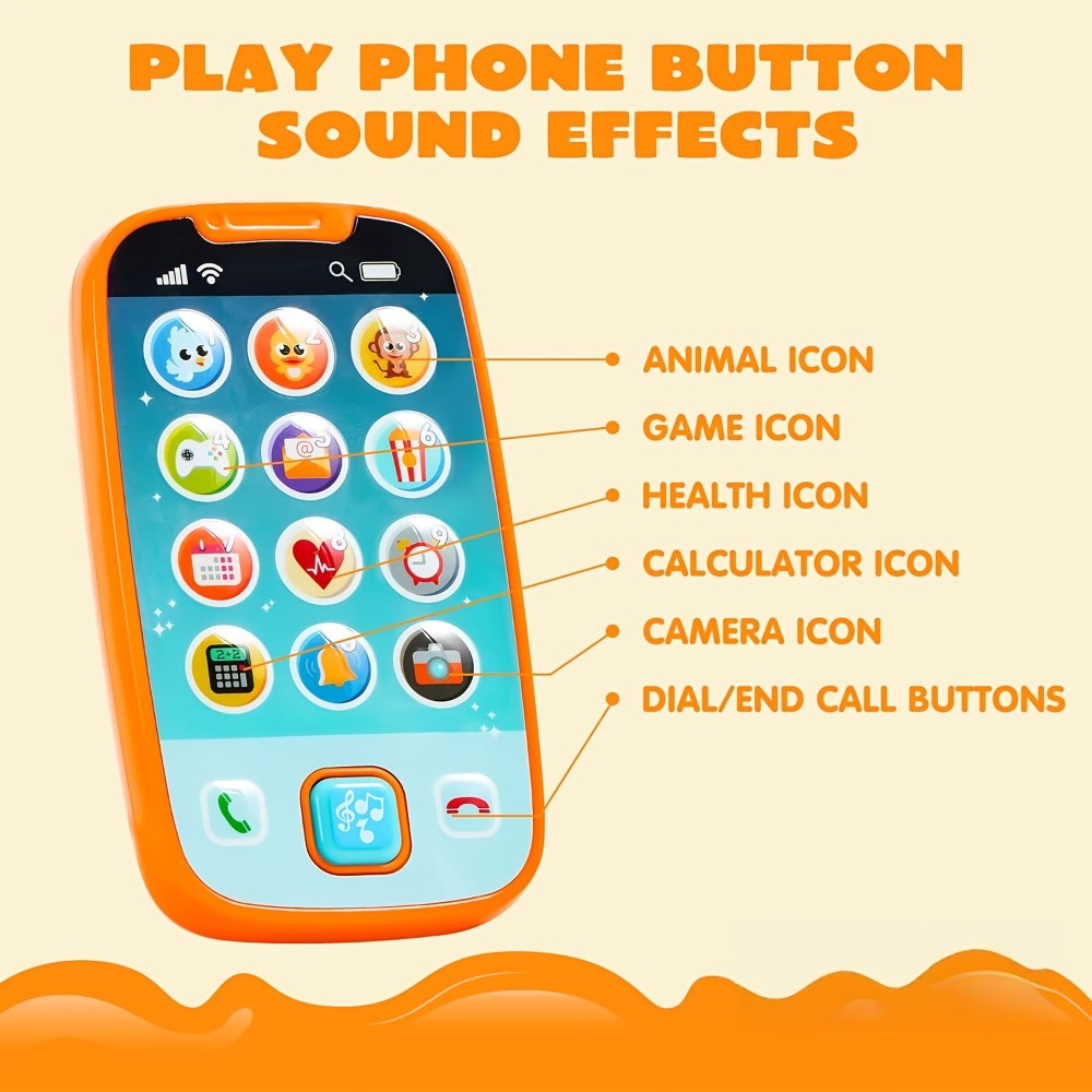Baby Smartphone & Remote Control Toy Set with Horse – Pretend Play Phone with Music, Sound Effects & Learning Features, Gift for Infants Toddlers Boys Girls