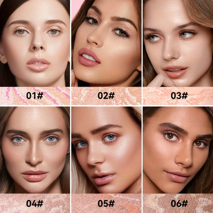 Full Coverage Bake Foundation 24H Wear – Light Breathable Semi-Matte Finish, Natural Defect Cover for All Skin Tones, 6 Shades Rose Ivory Sand