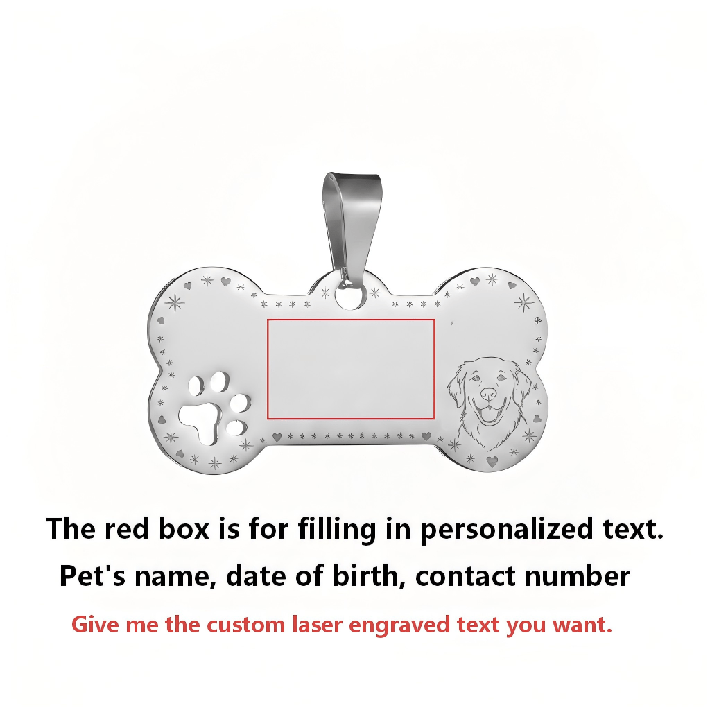 Custom Dog Collar Cuban Chain with Engravable Pet ID Tag – Personalized Name & Phone Number Plate for Small Medium Large Dogs & Cats, Sizes S to 4XL, Golden Silver Rose Gold Gift